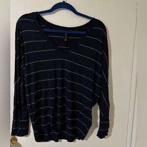 Gentle Fawn Navy and White Striped Blouse